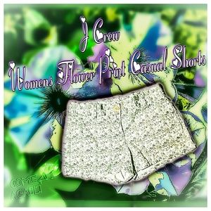 J Crew womens floral print shorts size 0